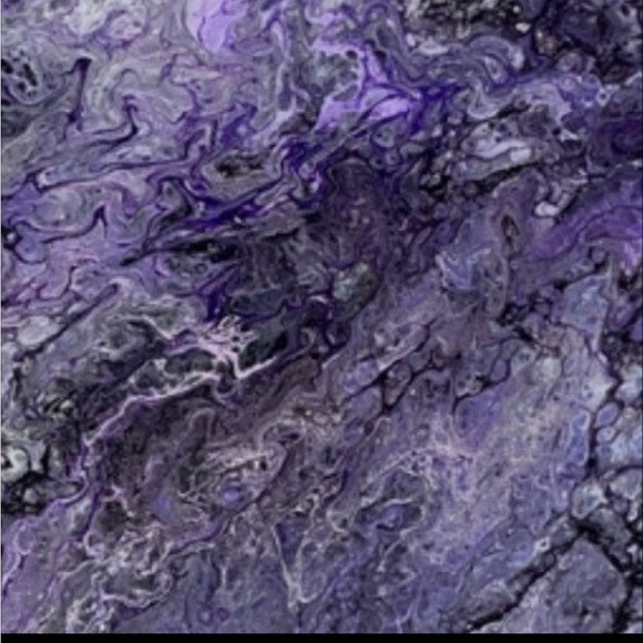 Homemade Marble Abstract on Canvas Large 100 Original - Picture 3 of 4